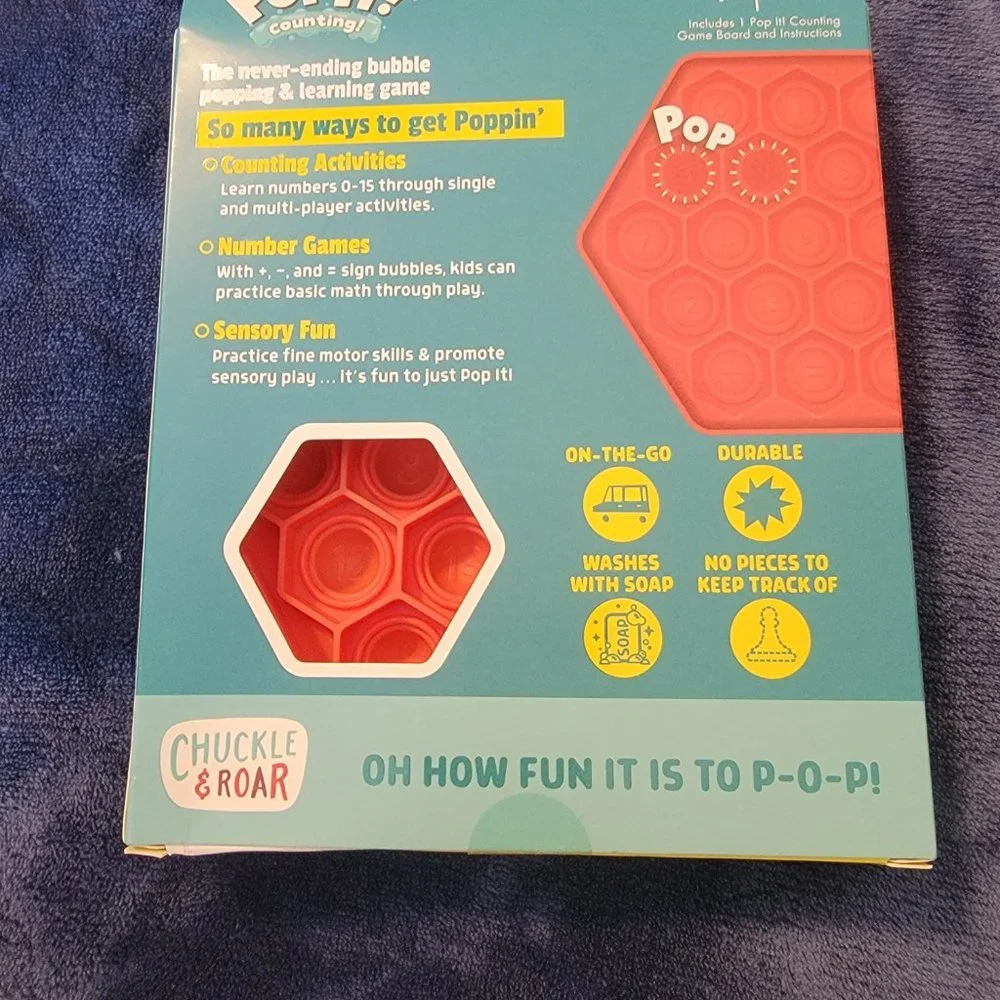 🌟Chuckle & Roar counting pop it, red